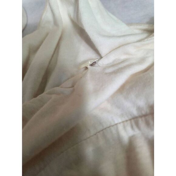 James Perse Fray Hem Pastel Blush Pink Adjustable Strap Cotton Midi Dress Sz. 1 - Picture 7 of 10